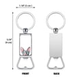 thumbnail image 2 of WIRESTER Household Kitchen Tools Keychains Metal Bottle Opener With Key Ring - Animal Sphynx Kitten Cat (S1), 2 of 6