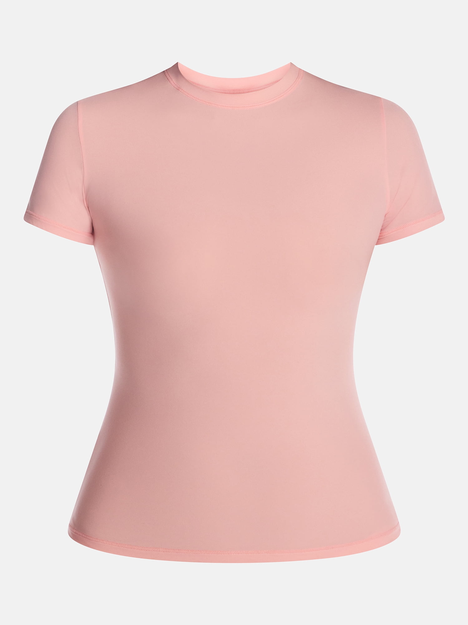 No Boundaries Fit Stretch Tee with Short Sleeves, Women's XS-XXXL