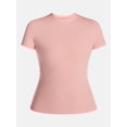 thumbnail image 5 of No Boundaries Fit Stretch Tee with Short Sleeves, Women's XS-XXXL, 5 of 5
