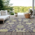 thumbnail image 6 of Addison Rugs Chantille Indoor/Outdoor Traditional Global Eggplant Washable Rectangle Rug, 9' x 12', 6 of 6
