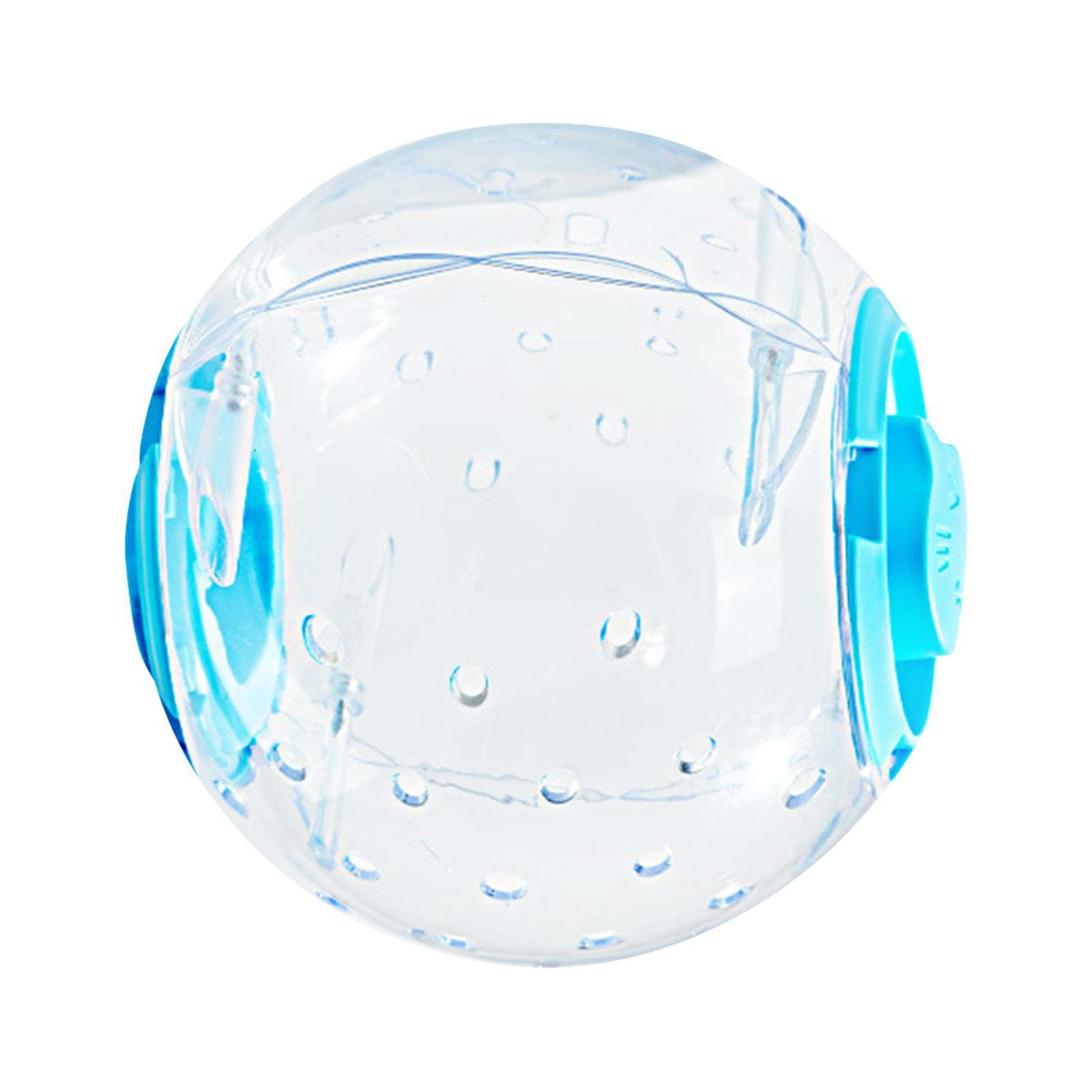 7inch Hamster Wheel Jogging Ball Multiple Vent Holes Versatile Cage Accessories Convenient Assemble Interactive Toy Transparent Blue