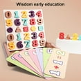 thumbnail image 3 of 3 in 1 Calculation Math Toy with Teaching Card Block Puzzle Number Puzzle Button Art Toys Early Educational Toy, 3 of 7