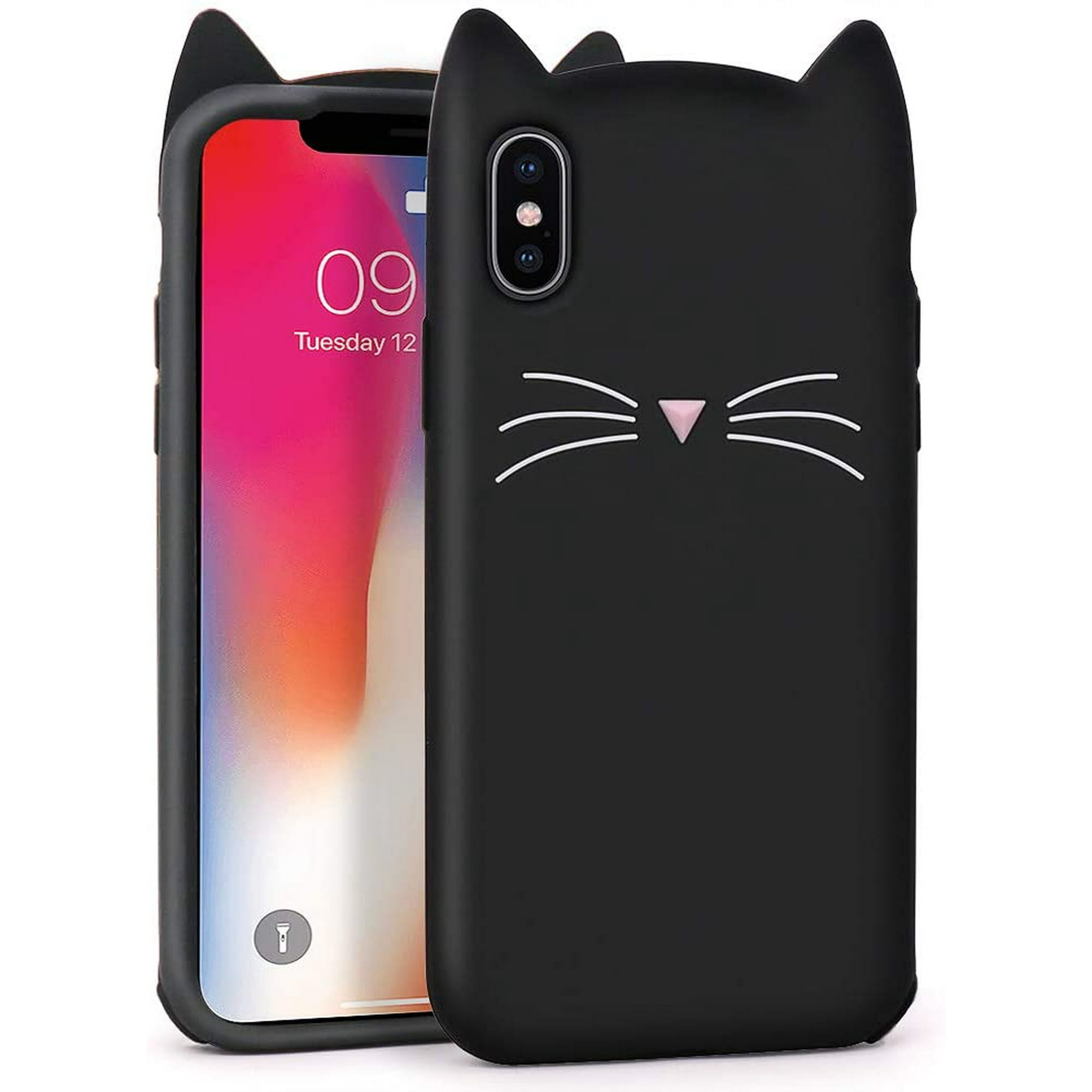 Yonocosta iPhone X Case, iPhone Xs Case, Funny Animals Black Whisker Cat Ears Kitty 3D Cartoon Soft Silicone Shockproof | Walmart Canada Yonocosta iPhone X Case, iPhone Xs Case, Funny Animals Black Whisker Cat Ears Kitty 3D Cartoon Soft Silicone Shockproof | Walmart Canada