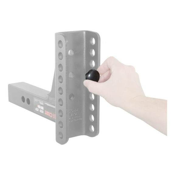 CURT 45907 Adjustable Pintle Hitch Combination, 2-Inch Receiver, 6-Inch Drop, 2-5/16-Inch Ball, 13,000 lbs