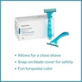 thumbnail image 2 of McKesson Disposable Razors - Triple Blade, Pivoting Head for Men or Women, 10 Count, 50 Packs, 500 Total, 2 of 11