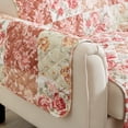 thumbnail image 5 of Great Bay Home Floral Patchwork Reversible Washable Pet Furniture Protector  (26" Recliner, Burgundy / Taupe), 5 of 7