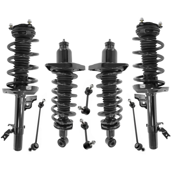 Front & Rear Complete Struts & Sway Bar Links For 2014-2020 Acura MDX
