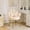 Beige, variant on Ktaxon Vanity Makeup Chair Comfy Accent Chair Small Office Chair with Flower Back and Lumbar Pillow for Living Dining Room Bedroom Home Office Velvet Beige