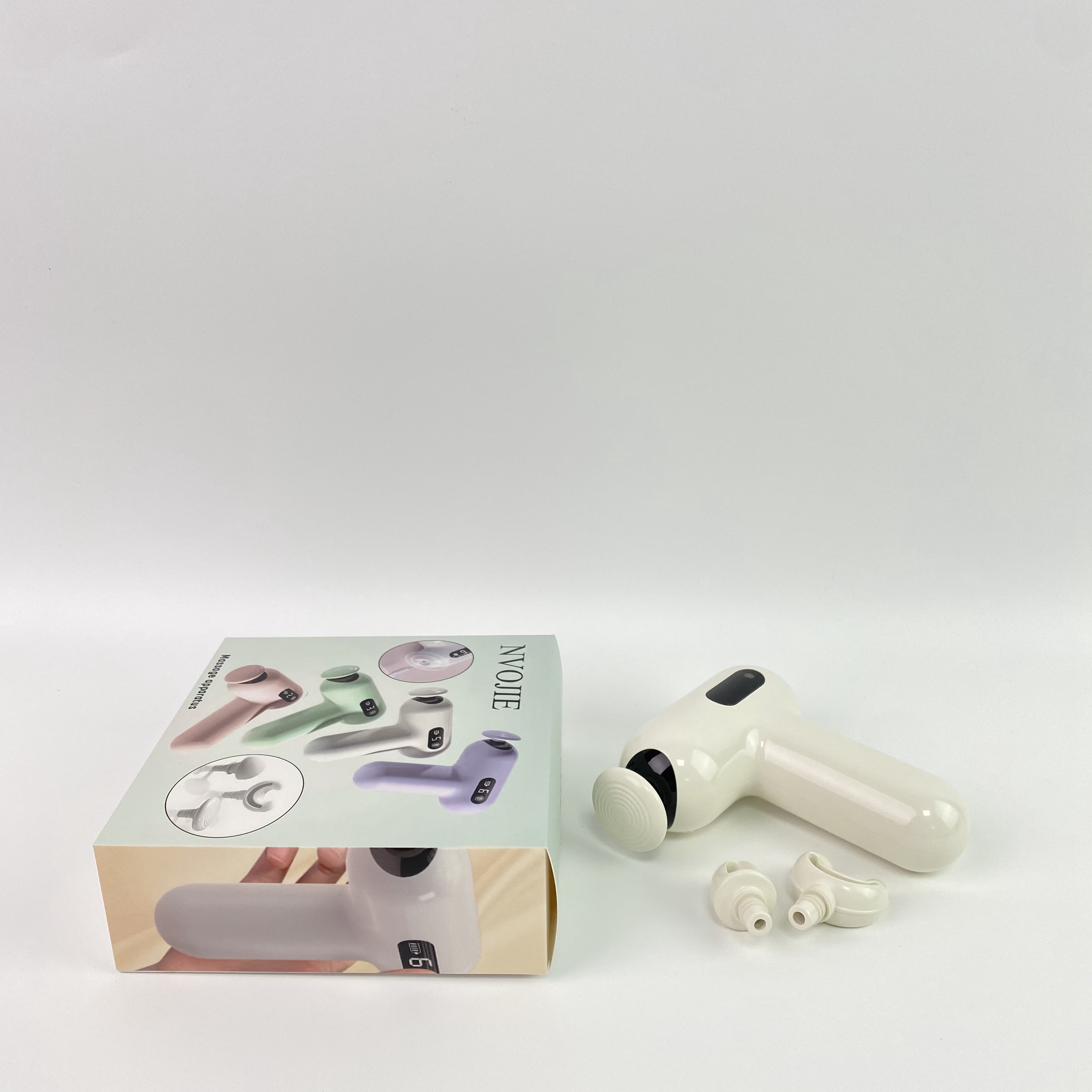 NVOJIE Massage apparatus,Massage Gun, Pocket-Sized Deep Tissue Massager Gun, Portable Percussion Muscle Massager Gun, Ultra Small & Quiet Muscle Massage Gun with Carry Case