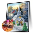 thumbnail image 1 of Cuadros Decorativos 5D DIY Parcial Forma especial Taladro Diamante Pintura Iglesia Kit Decoración para el hogar (K094) Ehuebsd embutido en tela, 1 of 8