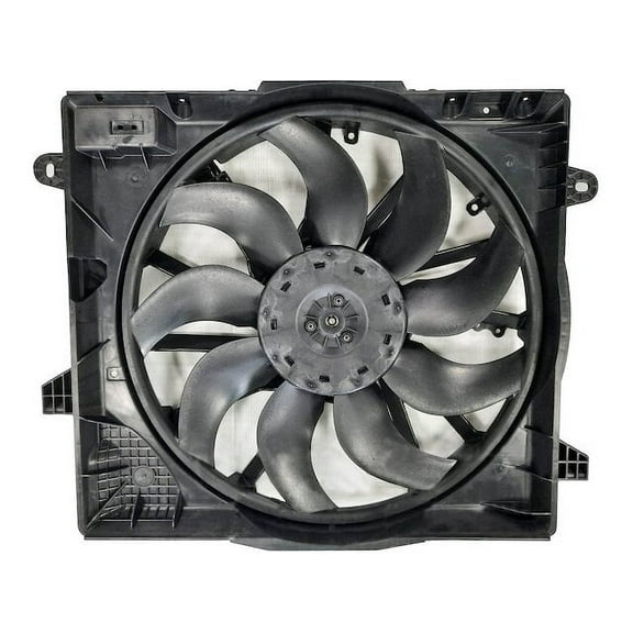 Radiator Fan Assembly - Compatible with 2018 - 2022 Jeep Wrangler Sport Utility 2019 2020 2021