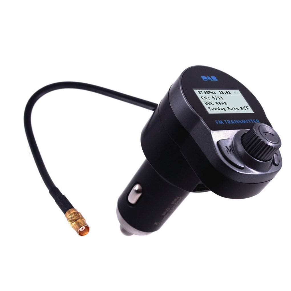 homeholiday Car DAB+Receiver Cigarette Lighter Plug Bluetooth Music