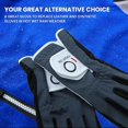 thumbnail image 3 of Guante de golf para hombre Finger Ten, paquete de agarre para lluvia para mano izquierda, ajuste duradero para todo tipo de clima, húmedo y caliente (negro, extragrande), 3 of 5