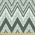 thumbnail image 2 of Ambesonne Geometric Fabric by the Yard Upholstery, Grayscale Zig Zag Pattern, 5 Yards, Grey and White, 2 of 5