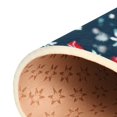 thumbnail image 6 of Area Rug Indoor 80"x58"in Non-Slip Wear Resistant Floor Mats Soft Large Carpets for Living Room Bedroom Home Decor Christmas Snowflakes Blue, 6 of 7