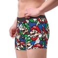 thumbnail image 2 of Saiise Mario By Men's Underwear Boxer Briefs Cotton Trunks Short Leg Underwear (S-XXL), 2 of 7