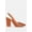 Tan, variant on Creidne Block Heel Pointed Toe Sandals