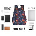 thumbnail image 4 of Yiaed Tropical Flower Print Lightweight Backpack Travel Backpacks Hiking Daypack for Women Men, 4 of 5