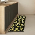 thumbnail image 3 of Ottomanson Non-Slip Rubberback Lemons 2x5 Kitchen Runner Rug, 20" x 59", Black, 3 of 9