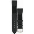 thumbnail image 3 of Genuine Timex, 19mm, Black, Nylon and Calf, Regular Length, Silver Tone Buckle, Water Resistant  TX28419BK, 3 of 5