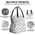 thumbnail image 3 of French Bulldog Drawstring Lunch Bag Women - Drawstring Lunch Bag Insulated for Work Office - Stain-Resistant Large Lunchbags for Women with Multi-Pockets, 3 of 6