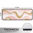 thumbnail image 5 of Kitchen Rugs Sets Of 2,Pink Marble Gold Wave Pattern Anti Fatigue Kitchen Mat Rugs Non Slip Washable,Decorative Kitchen Floor Mats for Kitchen,Sink,Laundry,17"x47"+17"x47", 5 of 5