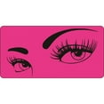 thumbnail image 1 of Assis Yeux sur Rose Vif Plaque d'Immatriculation Photo, 1 of 1