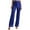 Royal Blue, variant on iiniim Women's Sparkly Sequin High Wasit Pants Straight Wide Leg Trousers for Club Party Hot Pink S