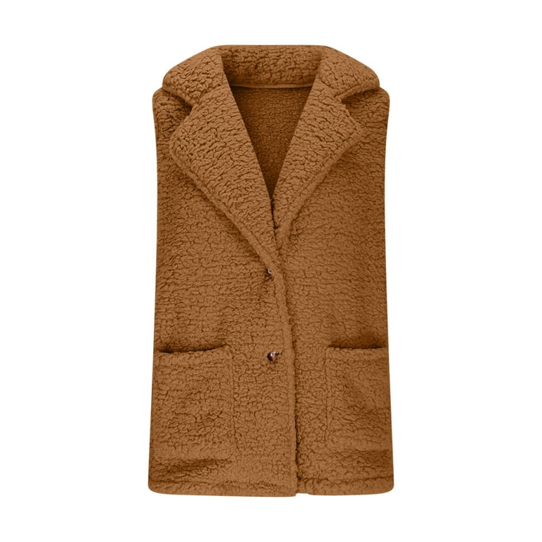 Miluxas Womens Fleece Jacket Lightweight Vest Cozy Sleeveless