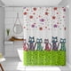thumbnail image 1 of Waterproof shower curtain spotted cat single curtain without rod width 80*height 180 (with hanging ring), 1 of 1