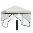 thumbnail image 2 of Outsunny 10' x 10' Beige Pop up Outdoor Canopies, Adjustable Height, 2 of 9