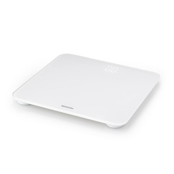 Brabantia Renew Digital Bathroom Weighing Scales (White) Battery-Powered Personal Body Weight Scales