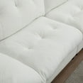 thumbnail image 5 of [VIDEO provided][New] Cloud Style Sofa, Teddy Velvet Upholstery, Comfy for Living Room, Apartment, 2-Seater with Solid Wood & Iron Frame, 5 of 21