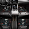 thumbnail image 7 of Naloa Butterfly Flower Skull Car Foot Mat Set of 4 Pieces - Universal Floor Liner Neoprene Full Set Floor Mats for Cars Trucks SUV, 7 of 7