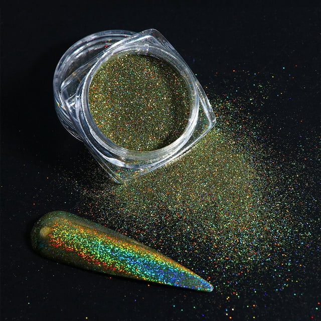 Polvo cromado para uñas, efecto espejo para uñas, pigmento camaleón, pigmentos uñas, purpurina, decoración de manicura, purpurina uñas