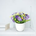 thumbnail image 4 of Artificial Potted Daisy Flower, Simulation Bonsai Fake Plant with Pot for Office Desktop Decor, Home Garden, Party, and Wedding Decoration, Colorful Imitation Flowers for Indoor Decor, 4 of 5