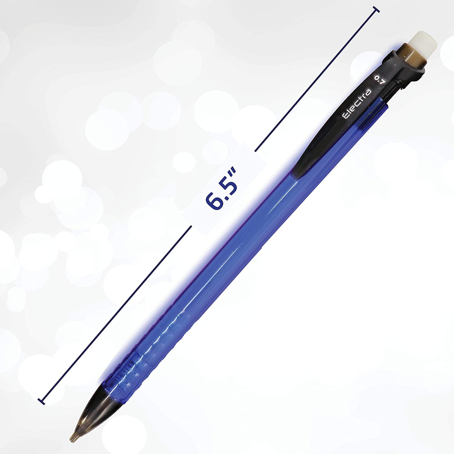 8 Pieces Mechanical Pencil Metal Mechanical Pencil Retractable Automatic  Drafting Pencils Refills For Writing Drawing Signature (Blue, Black,0.7 Mm