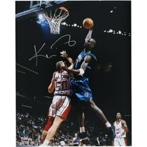 Kevin Garnett Minnesota Timberwolves Autographed 16" x 20" One-Handed Soaring Dunk Photograph - Fanatics Authentic Certified