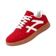 thumbnail image 2 of Casual Sneakers for Women Lightweight Lace Up Tennis Shoes | Non-slip Lace Up Fashion Sneaker, Round Toe Retro Walking Shoes, 2026 Trendy Comfortable Trainers, 37, 2 of 5