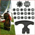thumbnail image 2 of 20 Pcs Pointes de Chaussures de Golf Crampons à Torsion Rapide pour Chaussures de Golf Noir, 2 of 5