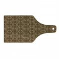 thumbnail image 1 of East Cutting Board, Floral Arrangement with Spirals and Dots Abstract Foliage Pattern, Decorative Tempered Glass Cutting and Serving Board, Wine Bottle Shape, Brown Pale Brown Beige, by Ambesonne, 1 of 1