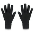 thumbnail image 3 of YWDJ Warm Gloves Wool Knitted Touchscreen Gloves Men and Women Winter Warm Gloves Black, 3 of 4