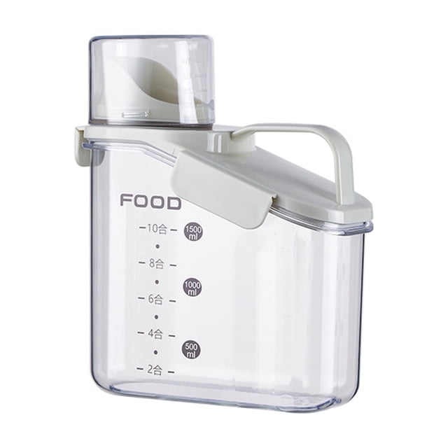 SIfdSeng Travel Snack Container Storage Containers Airtight Kitchen Cereal Dispenser for Countertop Grain Dispenser for Sugar Rice Flour Soy Green Airtight Containers Travel Snack Container