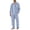 30# Blue, variant on Soft Milk Silk Brushed Mens Buffalo Check Sleep Set Plaid Long Sleeve Button Shirt Elastic Waist Loose Sleep Pants Daily Loungewear with Front Pocket Green L