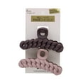 thumbnail image 1 of Scunci 2 pk Braided Claw Clips, 1 of 4