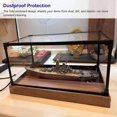 thumbnail image 2 of Rectangle Transparent Display Box with Wooden Base, Clear Acrylic Plastic Storage Box Square Cube Display Case, Dust Cover Alternative Glass Case(45x25x25cm(18x10x10in)), 2 of 7