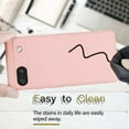 thumbnail image 6 of for Google Pixel 7A 2023 Case,Slim Liquid Silicone Rubber Shockproof Phone Cover with Wrist Strap Soft Anti-Scratch Microfiber Lining Protection Case for Google Pixel 7A 2022 (Pink), 6 of 7