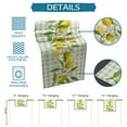 thumbnail image 7 of Table Runner Dresser Scarves 70 Inch Long, Farm Fruit Lemon and Flowers Linen Dining Table Runners Green and White Plaid Grid Tabletop Scarf for Wedding Holiday Party Kitchen, 7 of 7