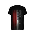 thumbnail image 6 of DIOAZUD Men's American Flag Shirts Short Sleeve Crewneck Patriotic Tees Summer Casual 4th of July T-Shirts for 250th Anniversary, 6 of 6