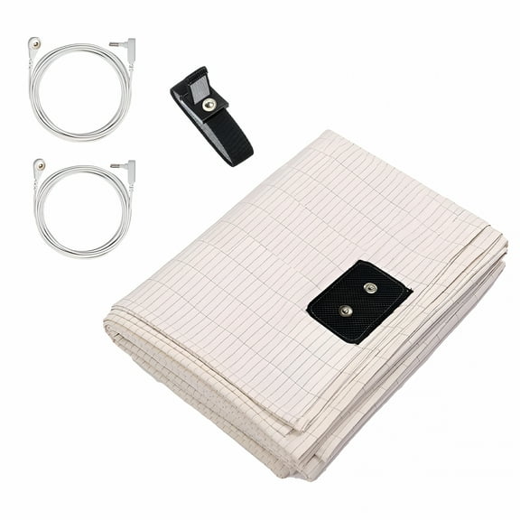 AUQ Grounding Sheets for Bed Queen Size,Conductive Grounding Flat Sheet with Silver Fiber & Organic Cotton for Better Sleep Grounding Sheets Queen(White,60X80 Inch)